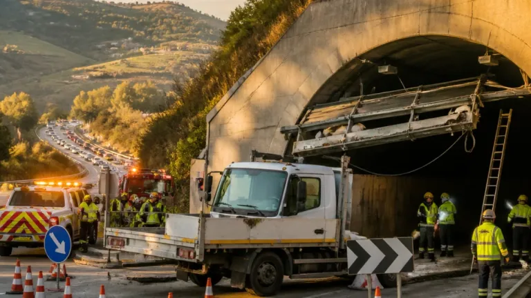 Enna, chiusa temporaneamente la A19 verso Palermo per danni alla galleria San Nicola