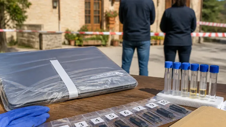 Esiti tedeschi escludono contatto con la ricina per marito e figlia: indagini a Pietracatella si concentrano sui supporti digitali