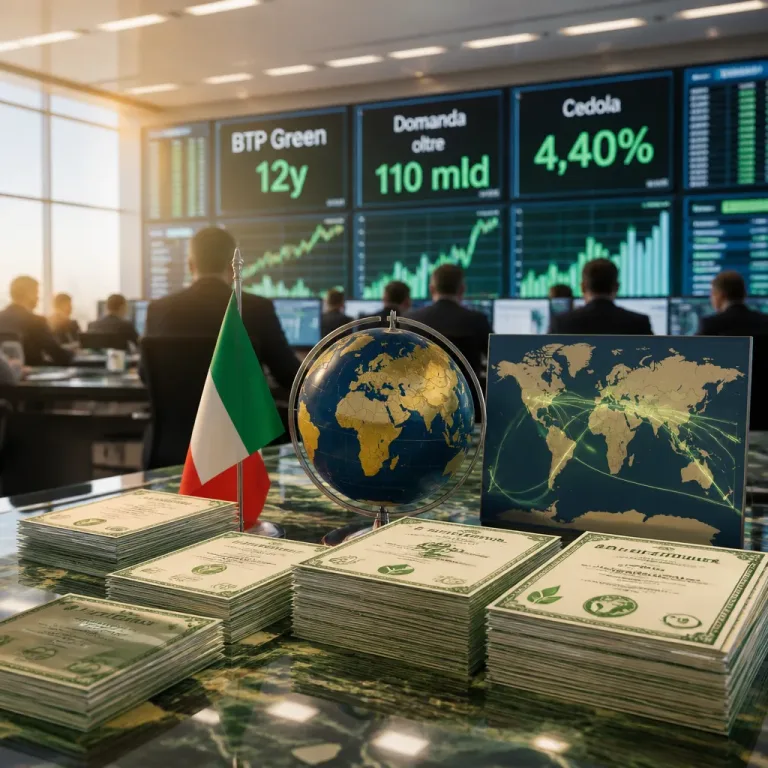 Domanda per il nuovo BTP Green supera 110 miliardi: forte presenza di investitori esteri