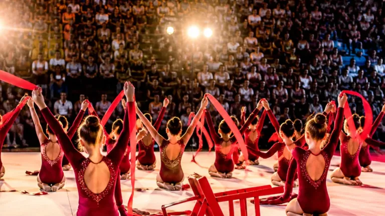 Eurogym 2026 a Pistoia: l’Olimpia Pistoia emoziona il PalaCarrara con un atto contro la violenza