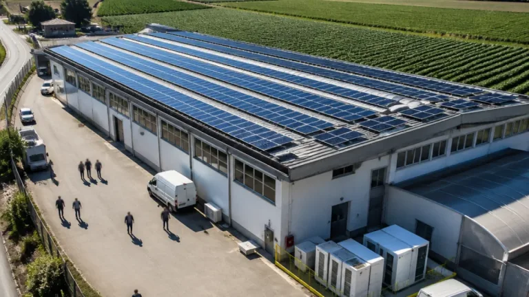 Ex stabilimento recuperato: impianto fotovoltaico produce energia per circa 300 famiglie