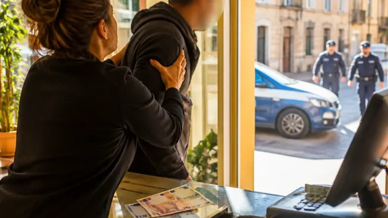 Fermo, commessa blocca un ladro in negozio: denunciato dopo il blitz in via Marchetti