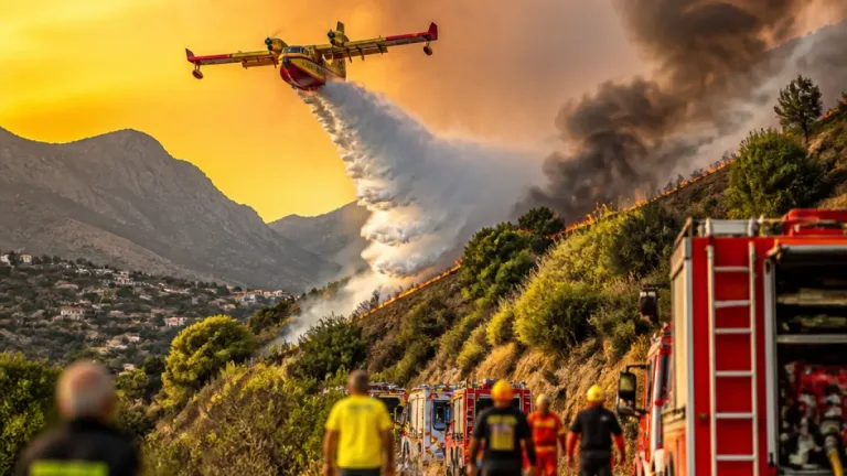 Fiamme in più fronti nel Palermitano: canadair in azione, 30 ettari bruciati a Roccapalumba