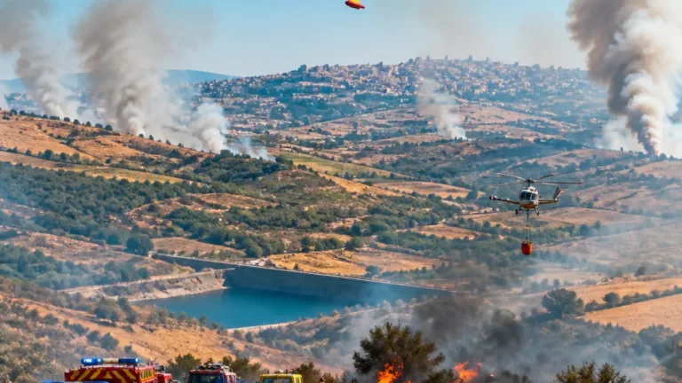 Fiamme in provincia di Enna: fronti attivi tra capoluogo, Agira e diga Nicoletti