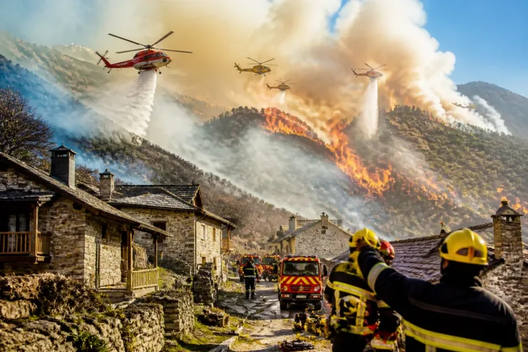 Fiamme in quota: evacuata Colloro, mobilitati Canadair ed elicotteri nel Verbano-Cusio-Ossola
