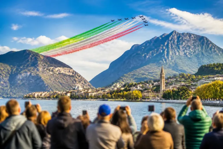 Frecce Tricolori oggi su Lecco: sorvolo alle 17 e punti migliori per vederle