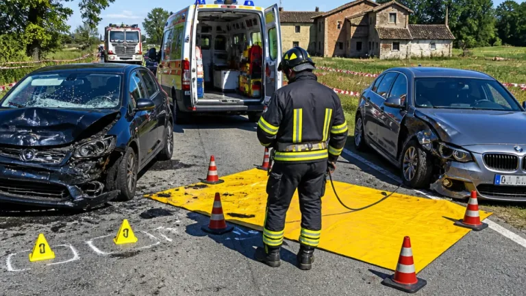 Frontale a Gifflenga all’ora di pranzo: donna ferita, strada messa in sicurezza