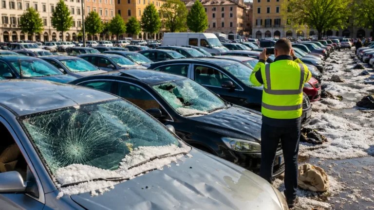 Grandinate 2026: Brescia in testa per danni alle auto, allarme per la stagione estiva
