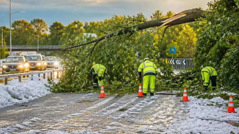 Grandinate e alberi caduti nel Vicentino: disagi su più fronti nella serata del 21 luglio