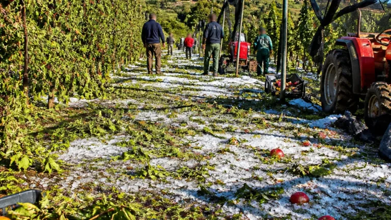 Grandine devasta coltivazioni in Valdaso: sindaci avviano richiesta per lo stato di emergenza