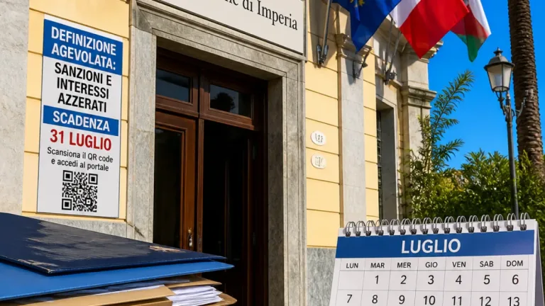 Imperia, ultime due settimane per la definizione agevolata: sanzioni e interessi azzerati