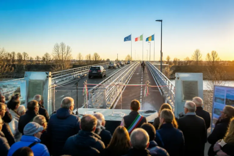 Inaugurato il nuovo Ponte dell’Uccellino: collegamento definitivo tra Modena e Soliera