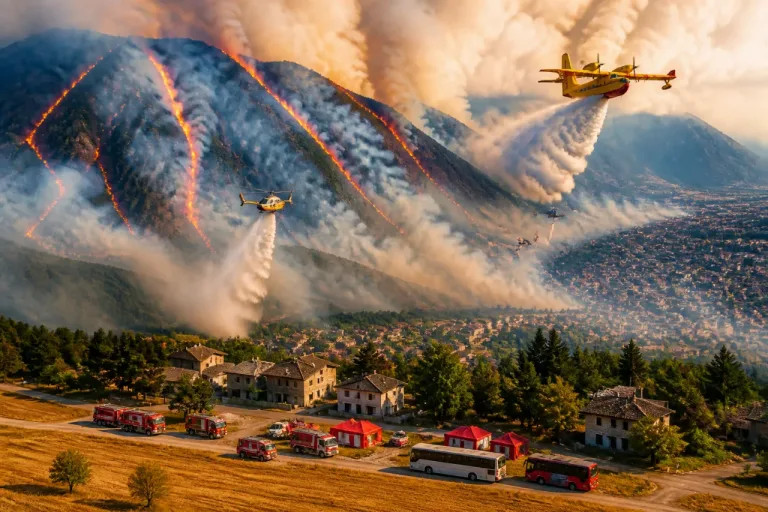 Incendi alpini in Vco: roghi estesi, fumo su Domodossola e evacuazioni a Premosello-Chiovenda