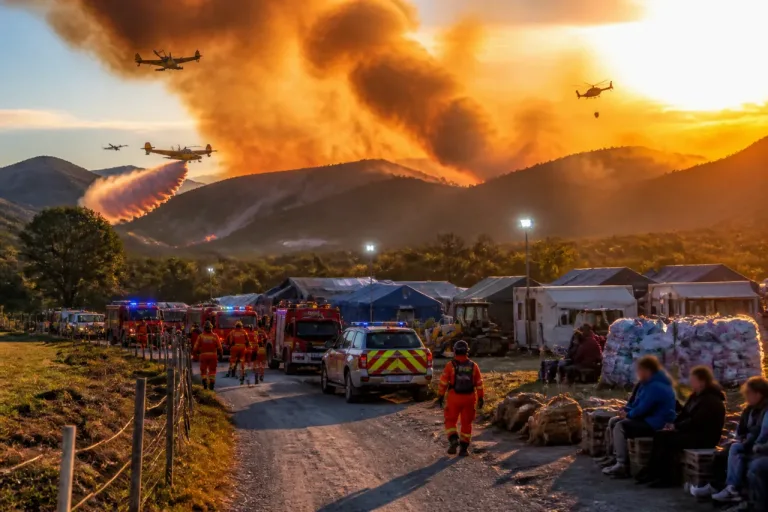 Incendi nel Vco: evacuata Colloro, Cirio in sopralluogo a Premosello per coordinare i soccorsi