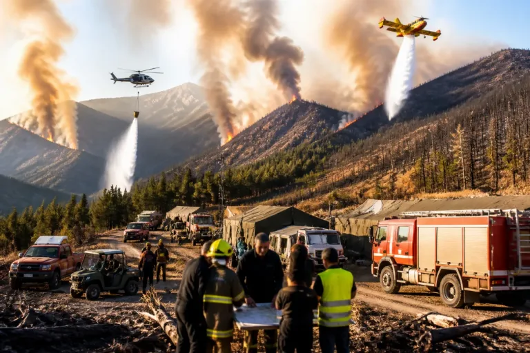 Incendio in alta Valsesia: il dispositivo di soccorso con il contributo di Biella