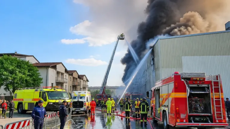 Incendio in azienda nella zona Margherita: intervento a Crotone e evacuazioni precauzionali
