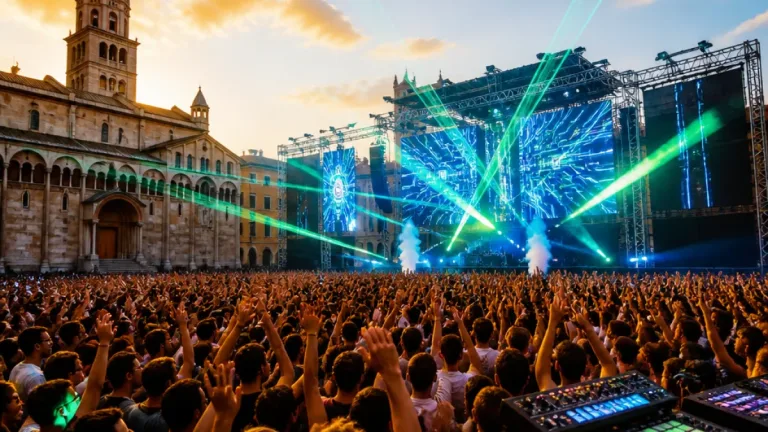 Jean‑Michel Jarre chiude il Jazz Open: Modena tra laser, elettronica e futuro