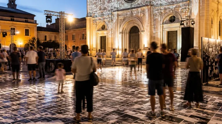 L'Aquila, piazza Duomo si trasforma: oltre 2.000 ritratti per 'Inside Out'