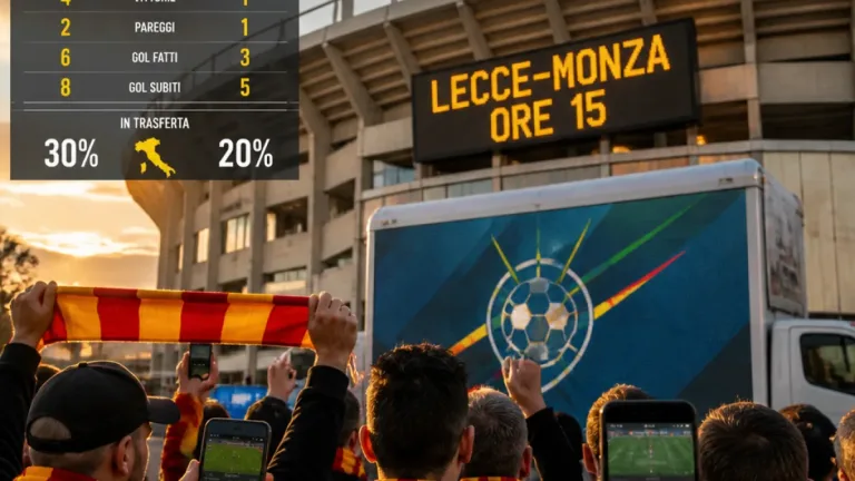 Lecce, tutto su Lecce–Monza: orario, visione in tv e numeri che contano
