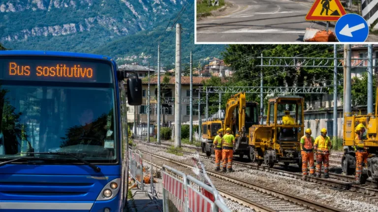 Lecco, lavori sulla ferrovia per un mese: treni sospesi e bus sostitutivi