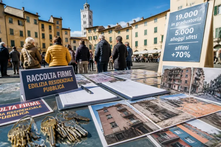 Lucca, parte la raccolta firme per rilanciare l'edilizia residenziale pubblica in Toscana