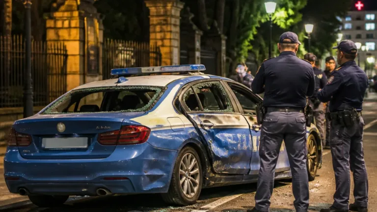 Macerata, arrestato dopo una notte di violenza: agenti feriti e vetro della volante sfondato