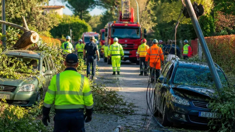 Maltempo nel Ravennate: alberi sradicati, auto danneggiate e interventi in corso