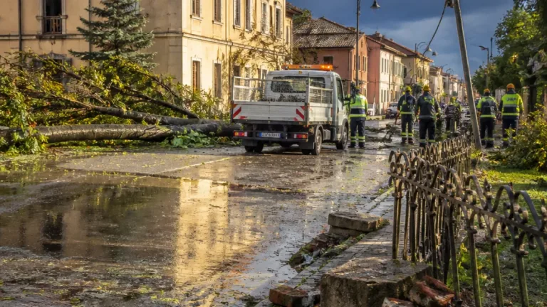 Maltempo, raffiche fino a 120 km/h: Bozzolo tra allagamenti, danni e black-out