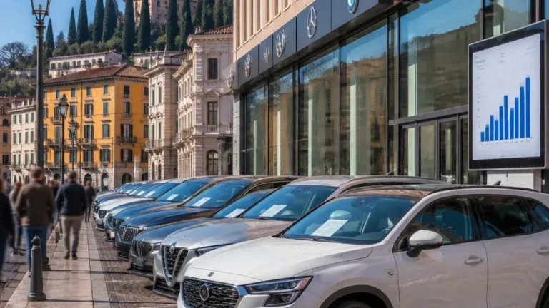 Mercato auto a Verona: primo semestre 2026 in crescita ma sotto la media veneta