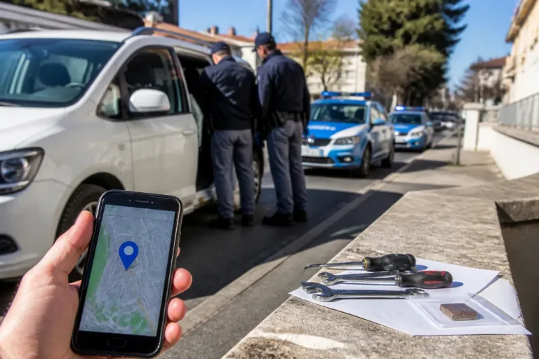 Minivan rubato geolocalizzato: la Polizia arresta due persone a Brescia