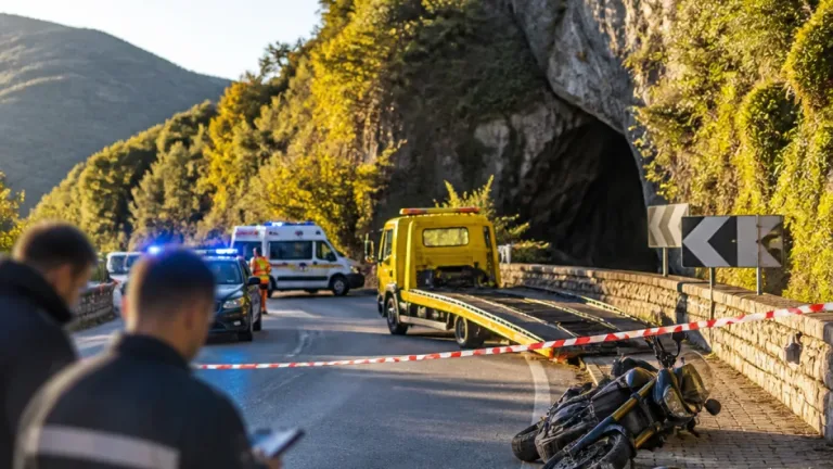 Moto contro il marciapiede a Pertosa: muore un 51enne nei pressi delle Grotte