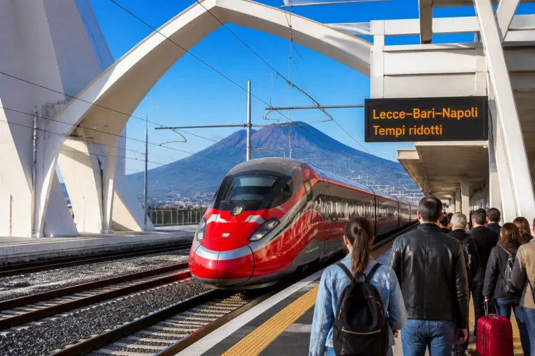 Parte il Frecciarossa Lecce–Bari–Napoli: AV tra Puglia e Campania, tempi ridotti