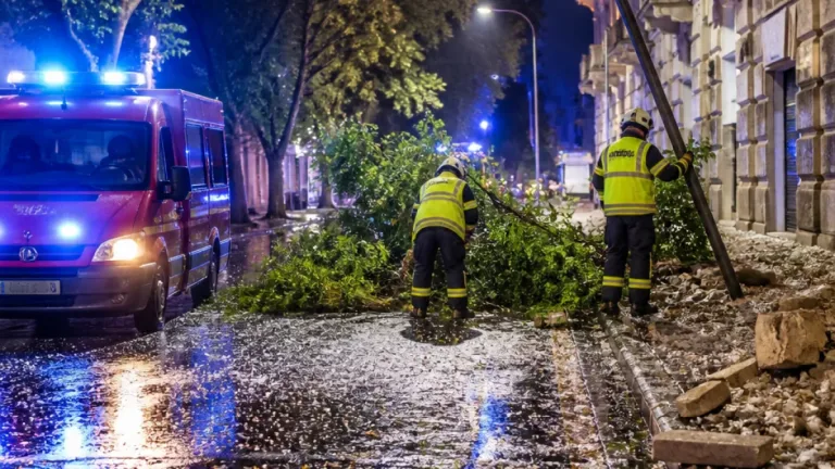 Notte di grandine e vento sul Polesine: decine di interventi dei Vigili del Fuoco