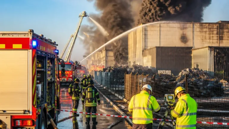 Novara, incendio alla Memc: fumo sotto controllo ma si monitorano emissioni