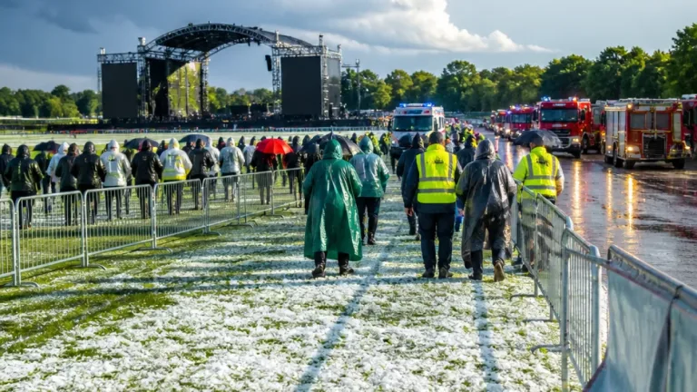 Nubifragio e grandine su Milano: concerto di Bad Bunny fermato ed evacuazione all’Ippodromo