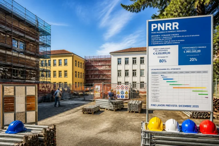 Pnrr scuole: dieci cantieri conclusi, tre interventi da completare entro agosto 2026