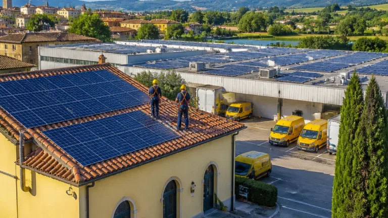 Poste: dieci uffici e il centro logistico di Lucca dotati di impianti fotovoltaici