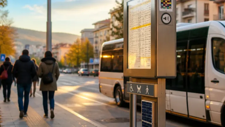 Potenza: nuovi portaorari alle fermate per accessibilità e info digitali