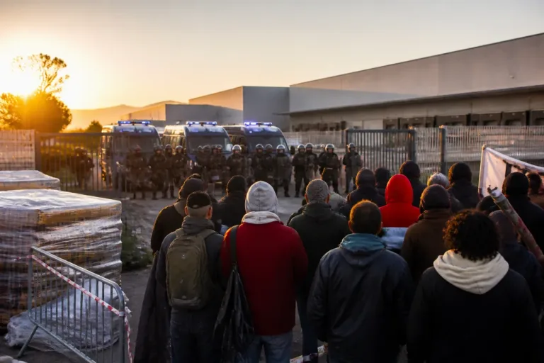 Prato, sgombero al polo logistica Acca: scontri durante lo sciopero Sudd Cobas