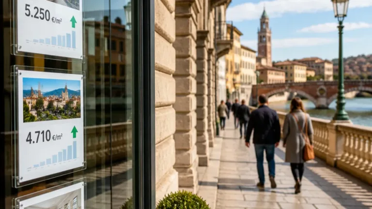 Prezzi delle case in crescita: Verona guida il rialzo regionale e tocca nuovi massimi