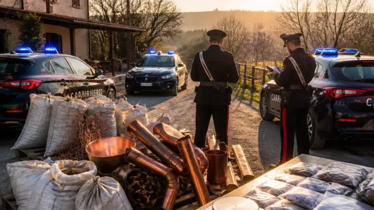 Quattro arresti in Provincia: recuperati 90 kg di rame e sequestrata cocaina durante due operazioni