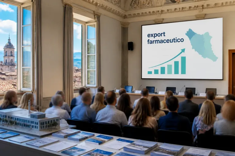 Rapporto economico Alto Lazio: export farmaceutico in ascesa, frenano gli investimenti