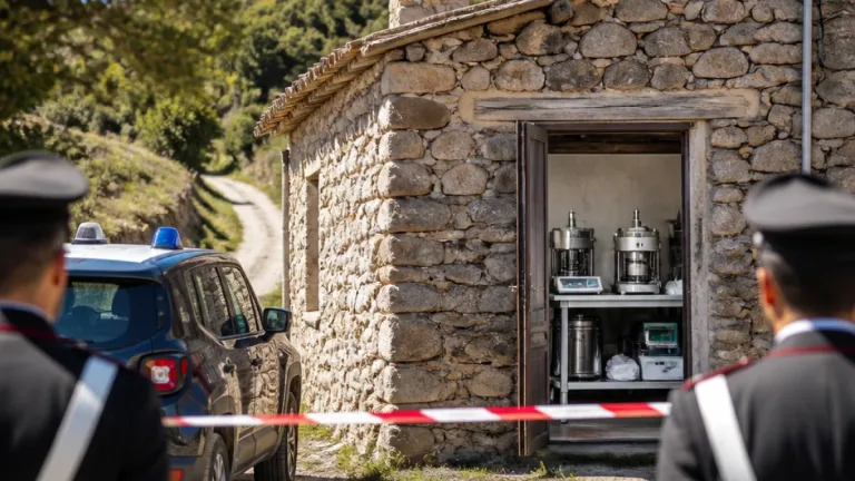 Reggio Calabria, blitz sull’Aspromonte: casolare usato per lavorare cocaina