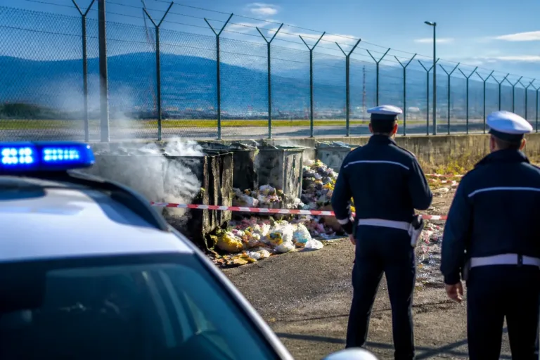 Reggio Calabria, incendio di rifiuti vicino all’aeroporto: misura cautelare a 67enne