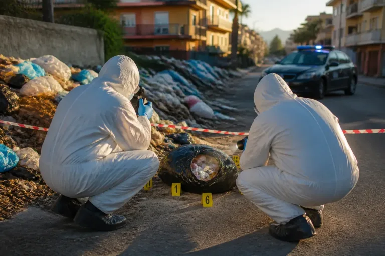Reggio Calabria: rinvenuto cadavere in un sacco tra rifiuti a Catona, indagini per omicidio