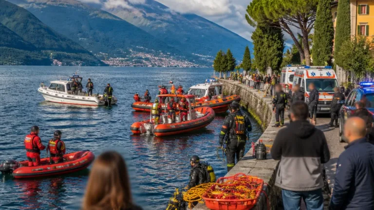 Ricerche in corso sul Lario: uomo di 45 anni disperso dopo essersi tuffato per soccorrere il figlio
