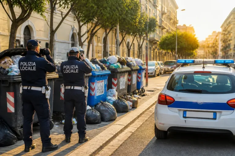Rifiuti, stretta a Bari: maxi-multe da 1.000 euro e 34 sanzioni in un mese