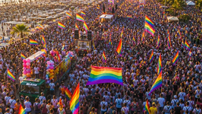 Rimini, record di presenze al decennale del Summer Pride: il lungomare si tinge d'arcobaleno