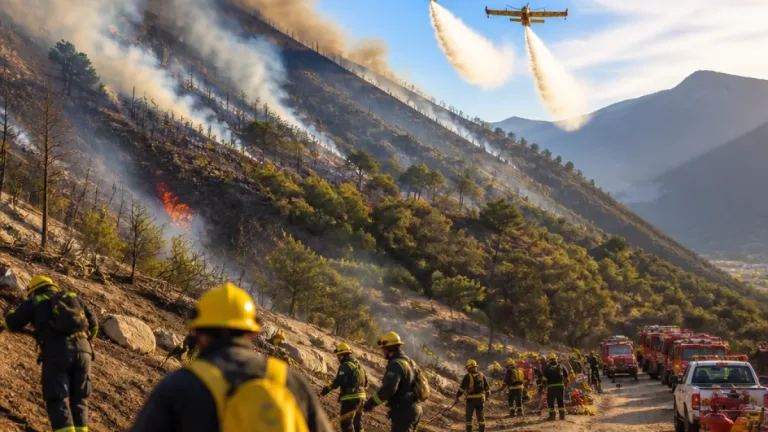Roghi in Ossola: mezzi aerei e squadre da terra impegnati per contenere gli incendi a Premosello e in valle Anzasca