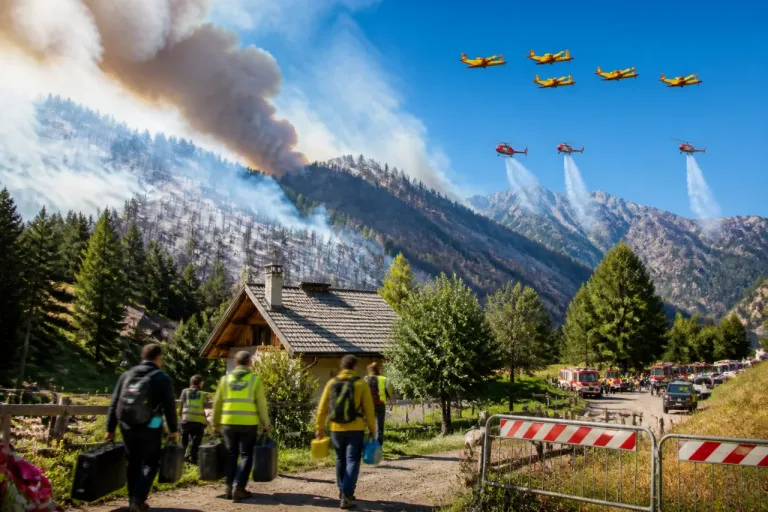 Roghi in VCO, allerta massima: Canadair e elicotteri impegnati, chiusi sentieri e evacuazioni
